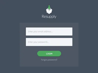 Simple Login Page clean design login logo simple