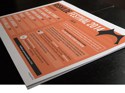 Roskilde Festival 2014 Infographic festival info infographic music orange