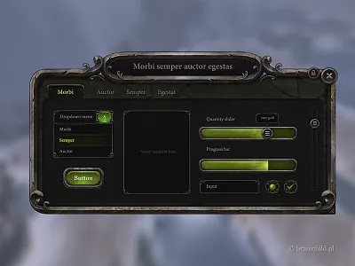 GUI android brainchild brainchild.pl button game interface gui input interface ios layout mobile ui