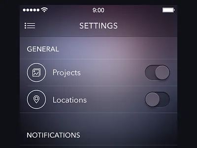 Settings Screen [ewebdesign.com] app ewebdesign icon ios7 ipad iphone settings