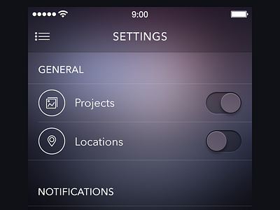 Settings Screen [ewebdesign.com] app ewebdesign icon ios7 ipad iphone settings