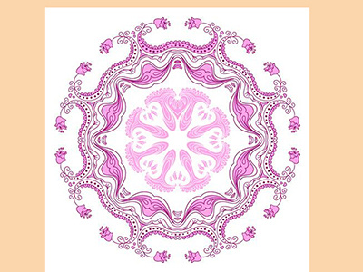 Mandala seamless ornament circle illustration mandala ornament pattern seamless vector