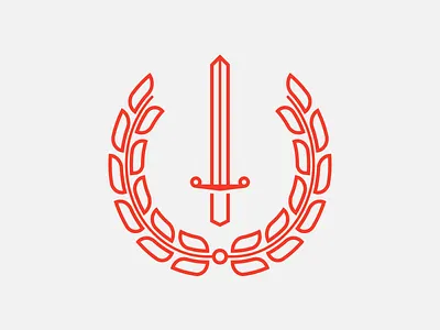 Sword&Laurel laurel leaves sword wreath