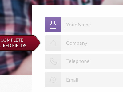 Quotation Form almost fields flat form icons photoshop quote