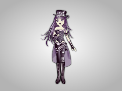 Steampunk and Manga Girl girl illustration manga steampunk woman