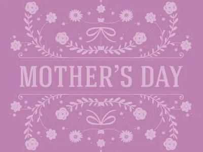 Mother's Day church curves day floral flowers logo mom mothers purple symmetrical tfhny