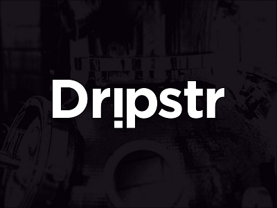 Dripstr brand coffee identity logo mark