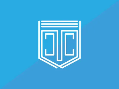 TCC (concept) blue branding c health letter line logo modern shield t wellness