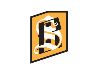 Blacksheep Apparel apparel branding clothing letter logo old sheep shield yellow