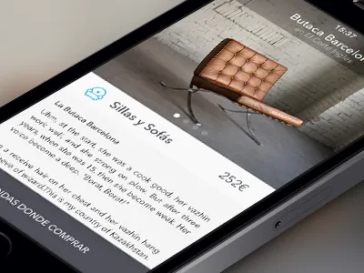 Product Screen app iphone product screen