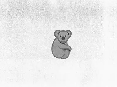Koala animal grid koala logo mark