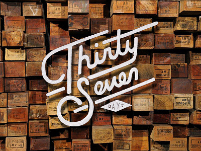 Thirty Seven illustration lettering portland typograhy vintage