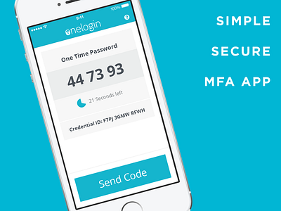 One Time Password App enterprise mobile onelogin product design ui visual ux