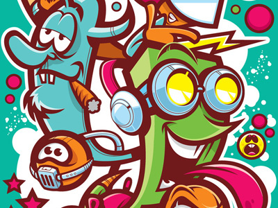 Freestyle Ilustration cartoon illustration kids self promo