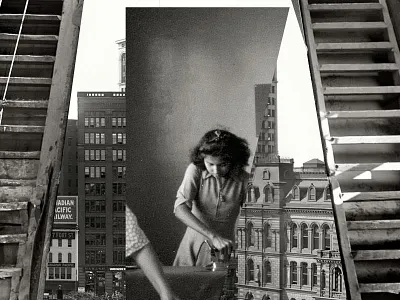 Untitled collage found photograph photo collage photo manipulation photocollage