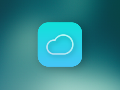 Cloud icon icon icons ios7