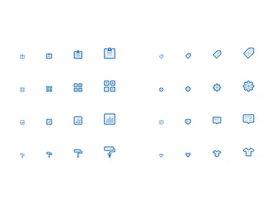 Icons. 12px 16px 24px 32px icon icons set