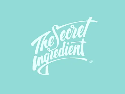 The Secret Ingredient Logo design hand drawn handwritten logo logotype the secret ingredient