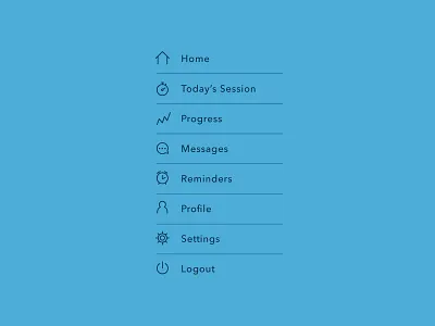 WIP Healios Menu Icons healios icons menu mobile ui ux wip