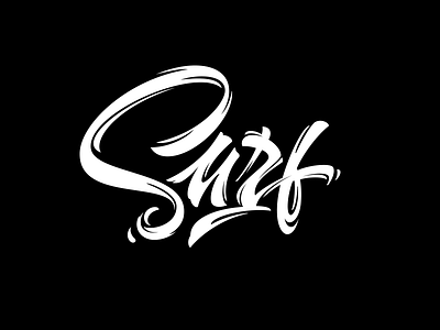 Surf calligraphy custom lettering logo surf vector каллиграфия леттеринг лого