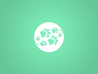 Dog On The Moon animal cat circle dog paw pet space travel