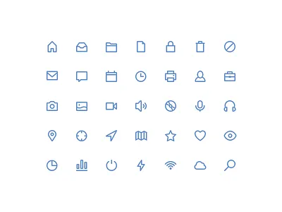 Freebies stroke icons [vol.1] 32px free freebie glyphs goodies icons justicons line psd simple stroke
