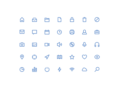 Freebies stroke icons [vol.1] 32px free freebie glyphs goodies icons justicons line psd simple stroke