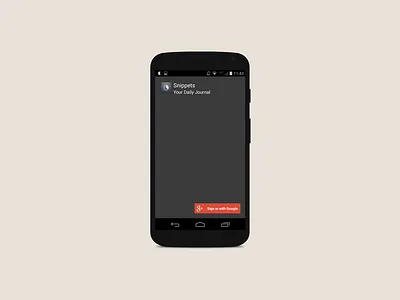 Snippets Login Screen android login splash