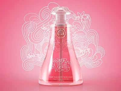 Blúm Hand Soap farm design hand lettering hand soap logo packaging pattern script typography