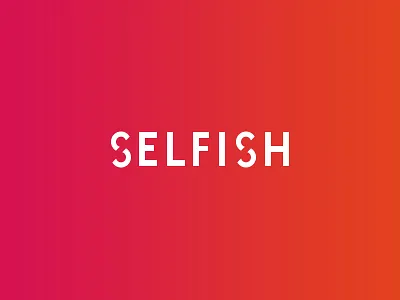 Selfish branding logo selfish