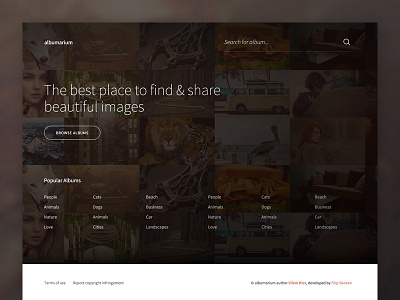 Albumarium Homepage free images freebie website