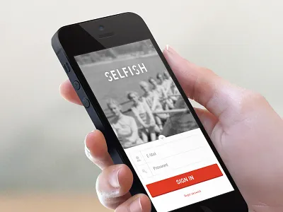 Selfish mobile selfish ui