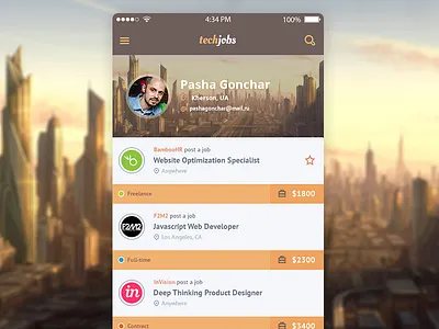 Tjob Ios 7 app apple clean flat ios ipad iphone job location pin shadow user