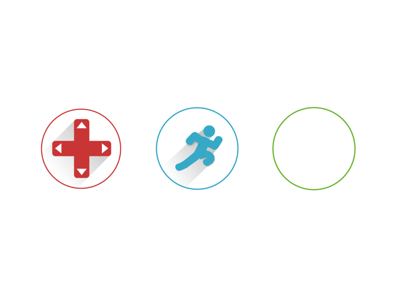 Flat Icons gif animation game gif illustration run
