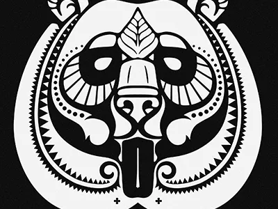 Bear mask bear design graphic illustration mask print