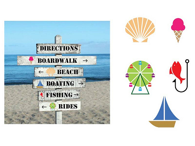 Beach Symbols beach beach icons beach signs graphic design icons school project signs symbol families