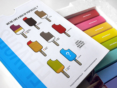 "Make It Pop"- self promo colorful farm design popsicles promo promotional self promo spectrum sweet