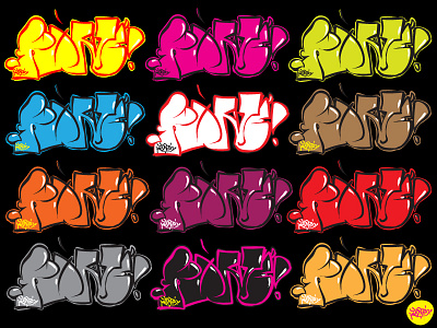 Throwies - stickpack bombing bulgaria digital graffiti konte street throw up