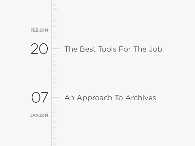 Posts archive blog dates list mobile posts responsive