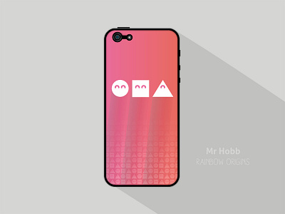 Rainbow origins iPhone case ai case flat flatdesign geometric illustrator iphonecase longshadow phonecase pink rainbow shadow