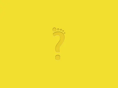 Kuovadis Logo foot identity logo path question yellow