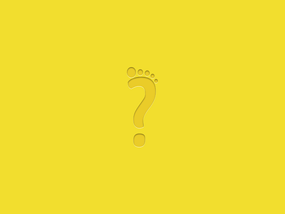 Kuovadis Logo foot identity logo path question yellow