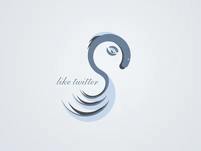 Like Twitter <3 angry bird like shape social twitter