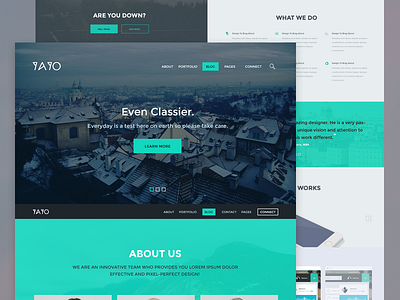 YAYO - Wordpress Theme (WIP) design flat flat ui home homepage onepage responsive ui wordpress yayo