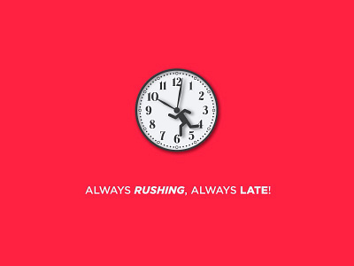 Always rushing, always late balance busy job leisure life nada surf rush struggle time time management treading water work