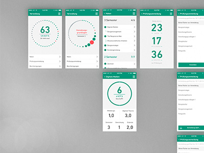 Shortcut concept finished app flat interaction ui university web