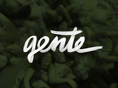 Gente hand lettering meetup script