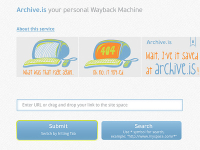 archive.is illustration ui ux web design web service