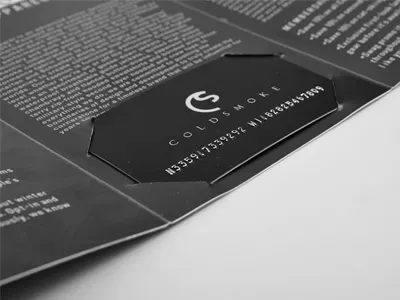 Coldsmoke Co. Membership Package brochures trifold