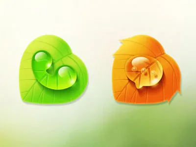 drop autumn drop green spring water